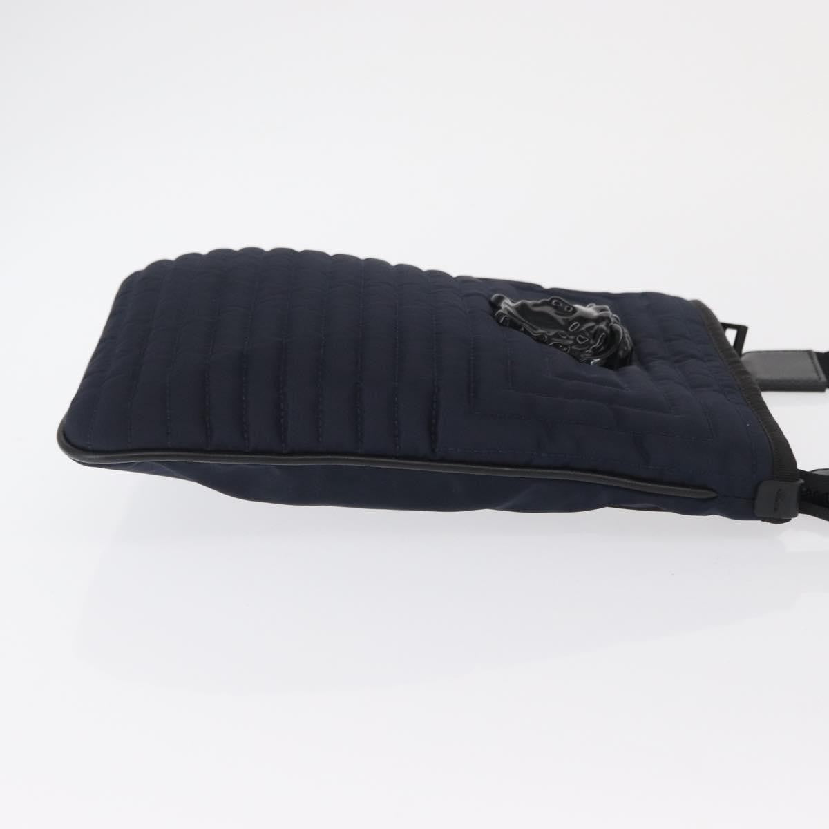 Versace Vintage Nylon Navy Nylon Shoulder Bag Bag (Pre-Owned)