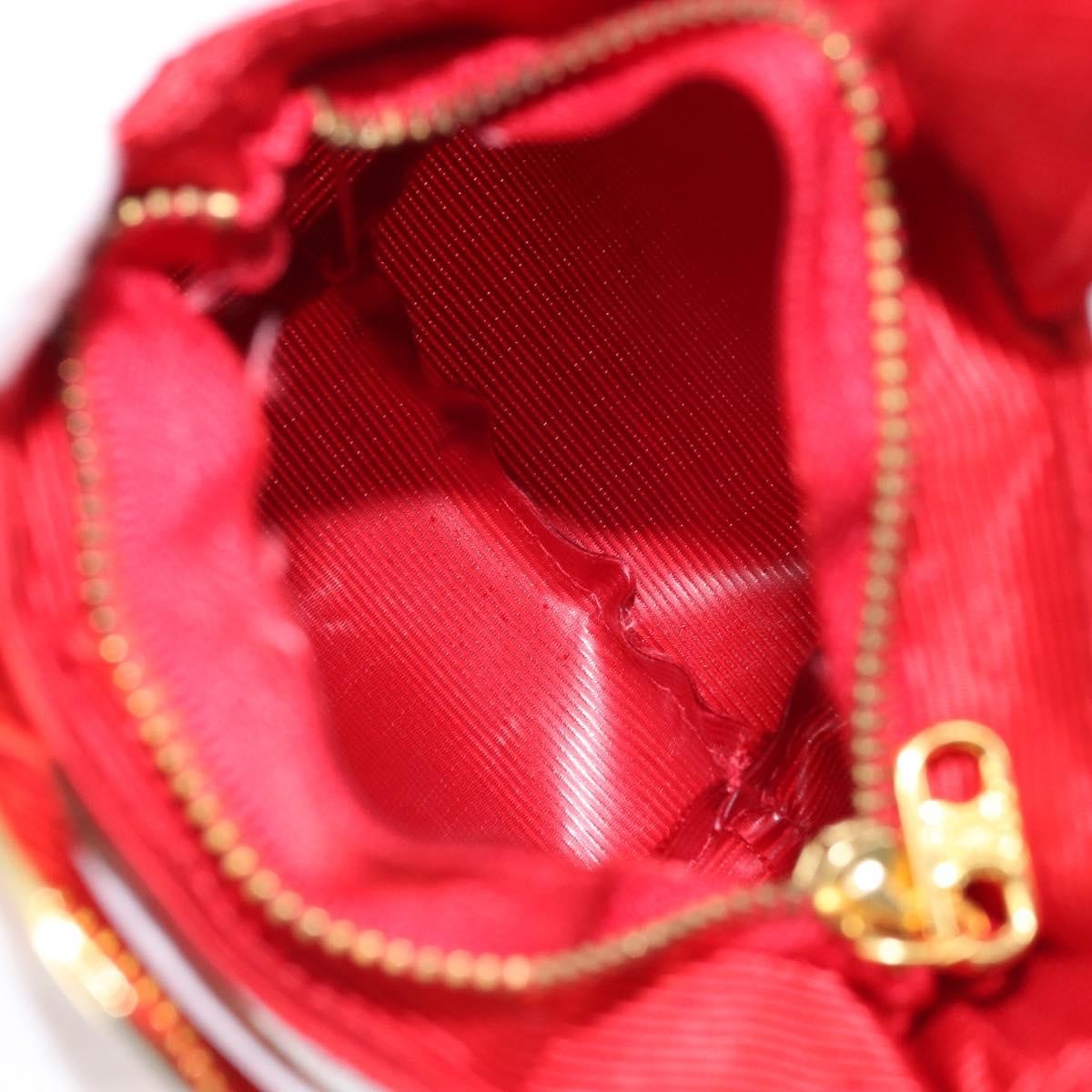 Celine Circle Logo Nylon Red Nylon Clutche & Pouche Bag (Pre-Owned)