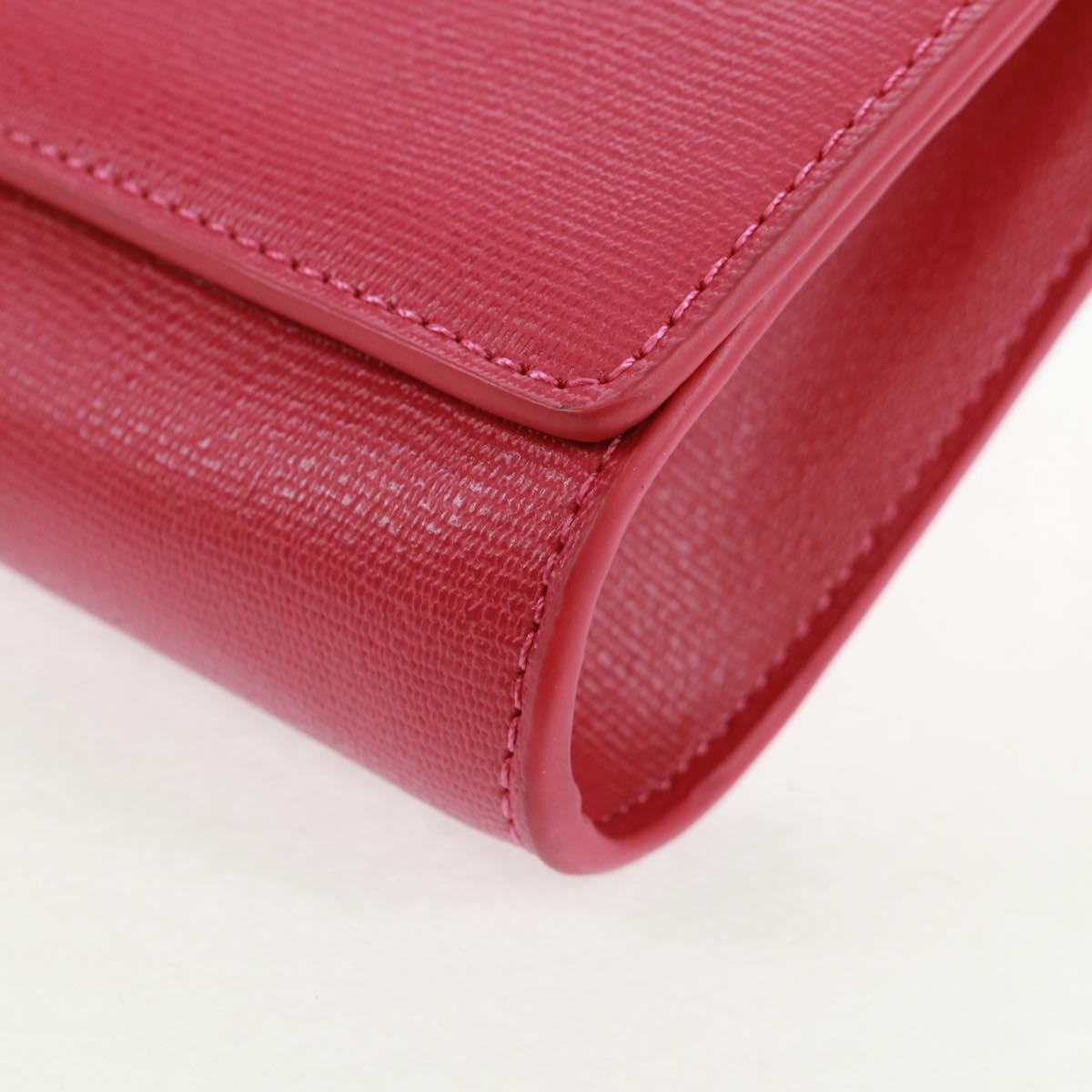 Saint Laurent Chyc Clutch Leather Pink Leather Clutche & Pouche Bag (Pre-Owned)