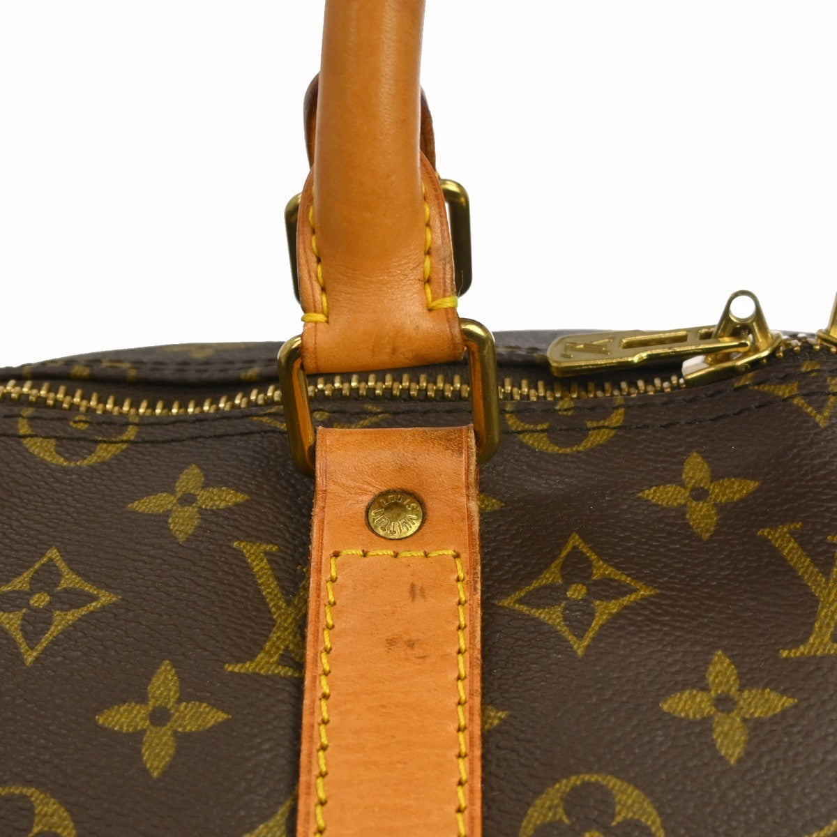 Louis Vuitton Keepall Monogram Brown Canvas Travel Bag Bag (Pre-Owned)