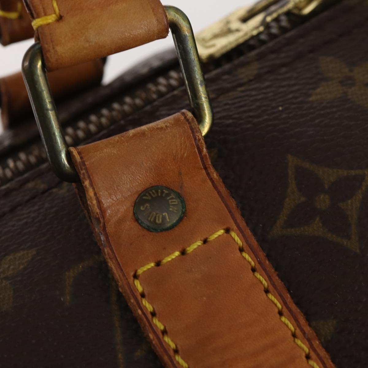 Louis Vuitton Keepall Bag Monogram Canvas Brown Canvas Travel Bag Bag (Pre-Owned)