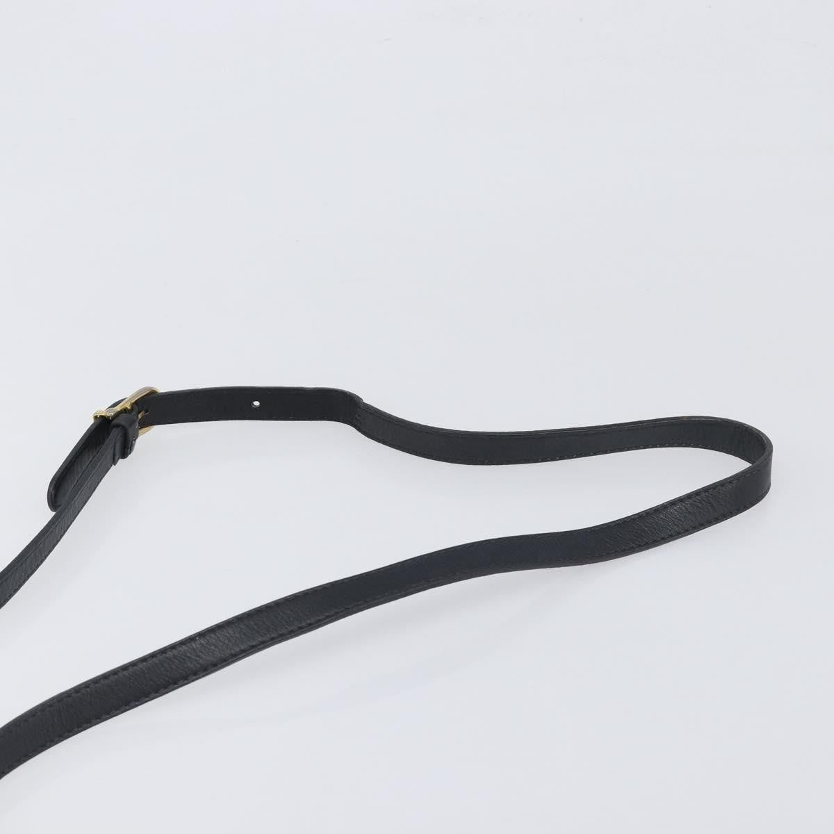 Celine Flap Shoulder Leather Black Leather Shoulder Bag Bag (Pre-Owned)