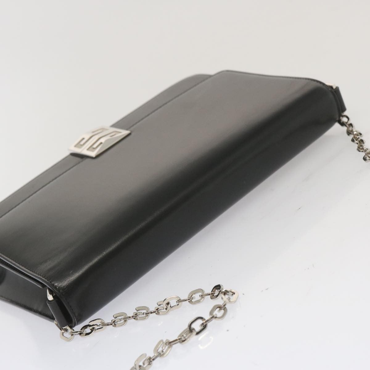Givenchy 4G Shoulder Bag Leather Black Leather Shoulder Bag Bag (Pre-Owned)