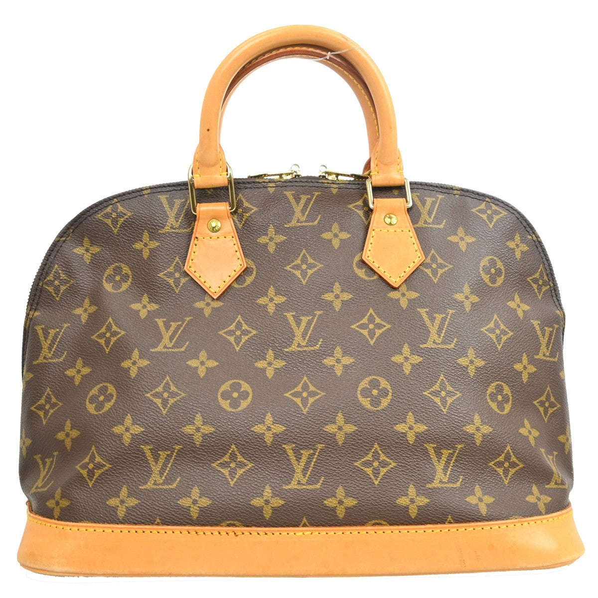 Louis Vuitton Alma Monogram Brown Canvas Handbag (Pre-Owned)