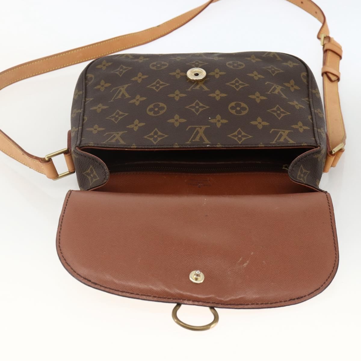 Louis Vuitton Saint Cloud Monogram Canvas Brown Canvas Handbag (Pre-Owned)
