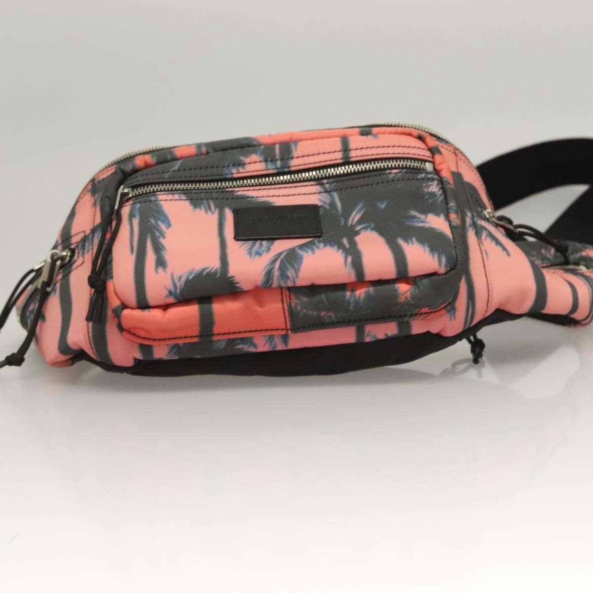 Saint Laurent Front Pocket Waist Printed Nylon Pink Nylon Shoulder Bag Bag (Pre-Owned)
