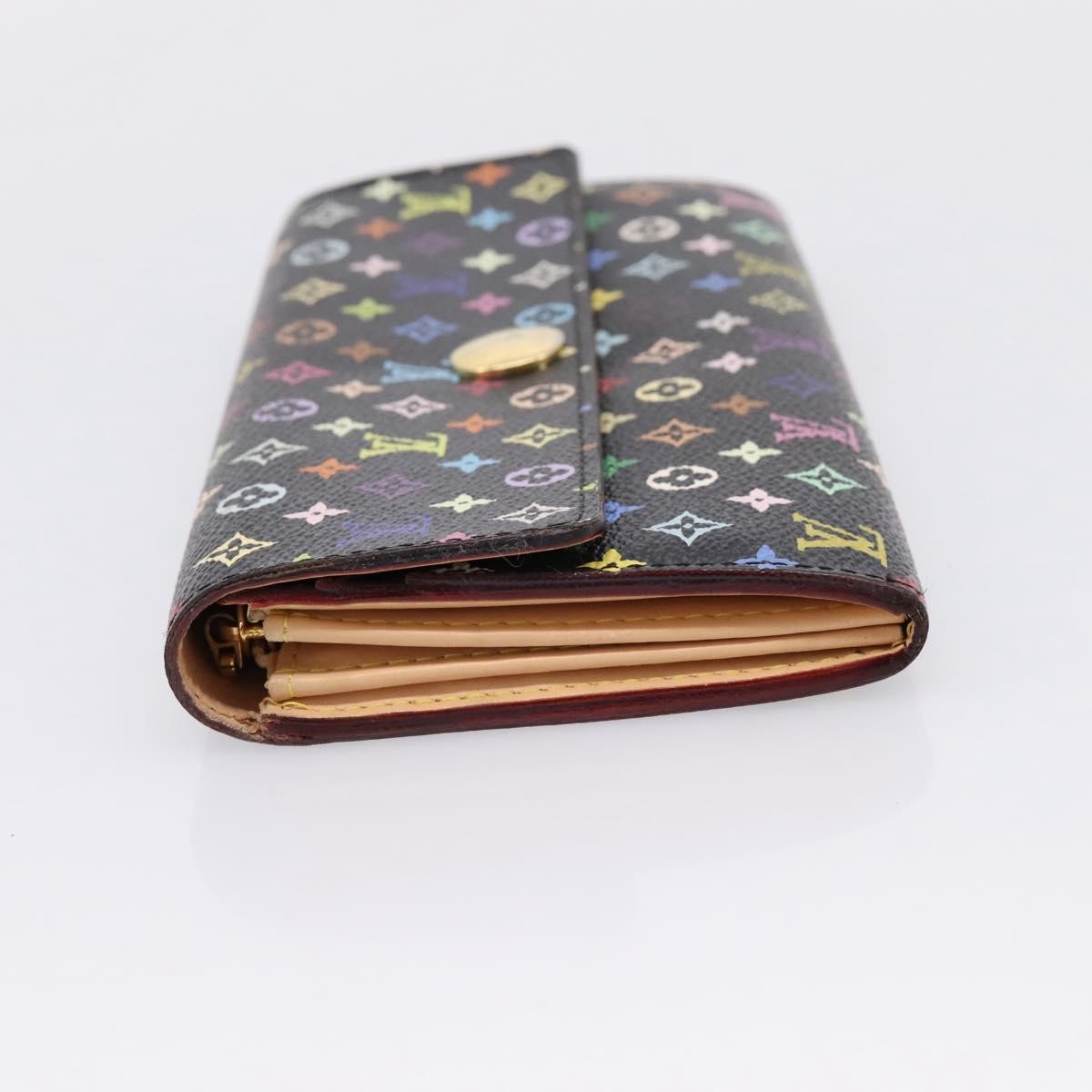 Louis Vuitton Sarah Monogram Multicolor Black Canvas Wallets Accessory (Pre-Owned)