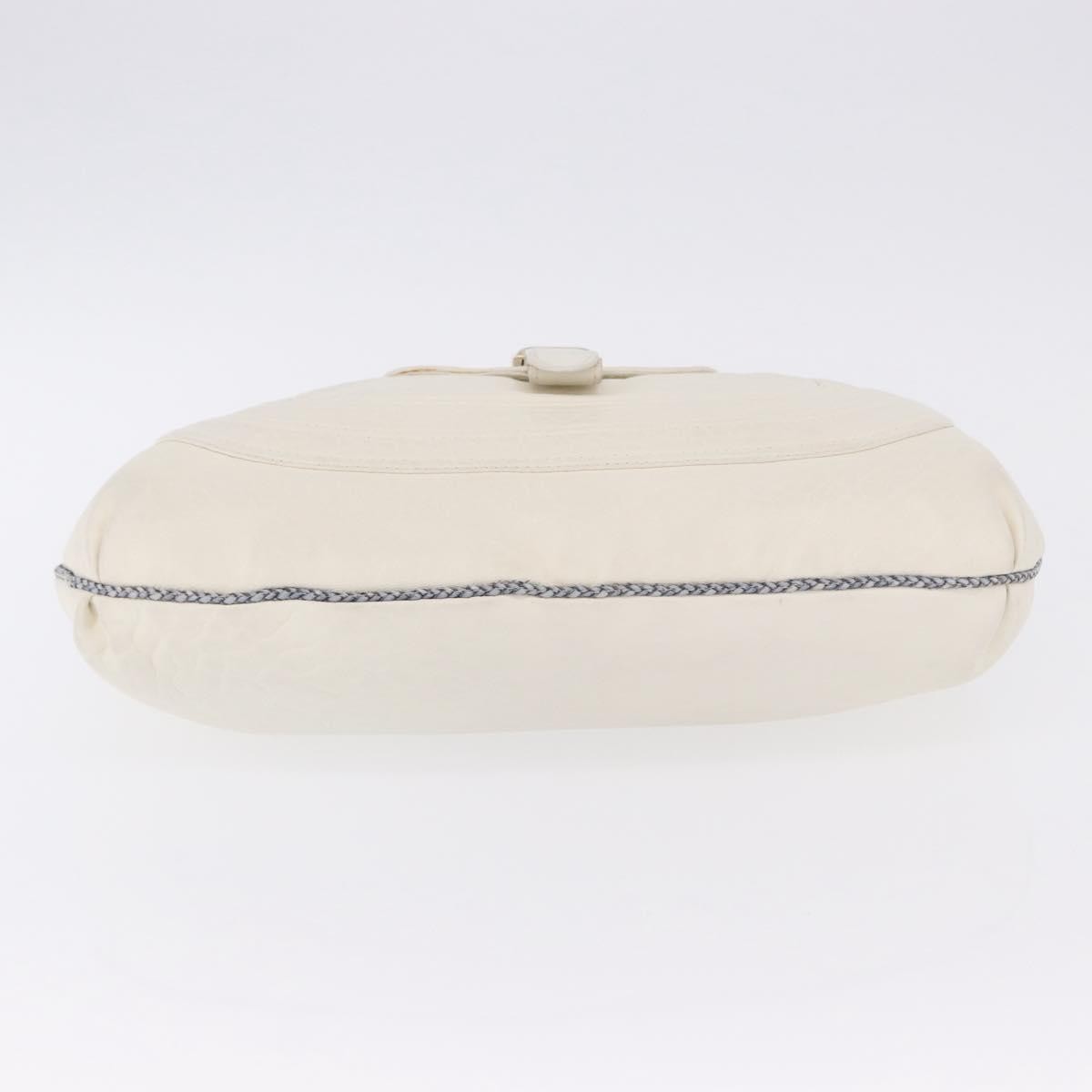 Fendi Spy Pocket Hobo Leather White Leather Handbag (Pre-Owned)