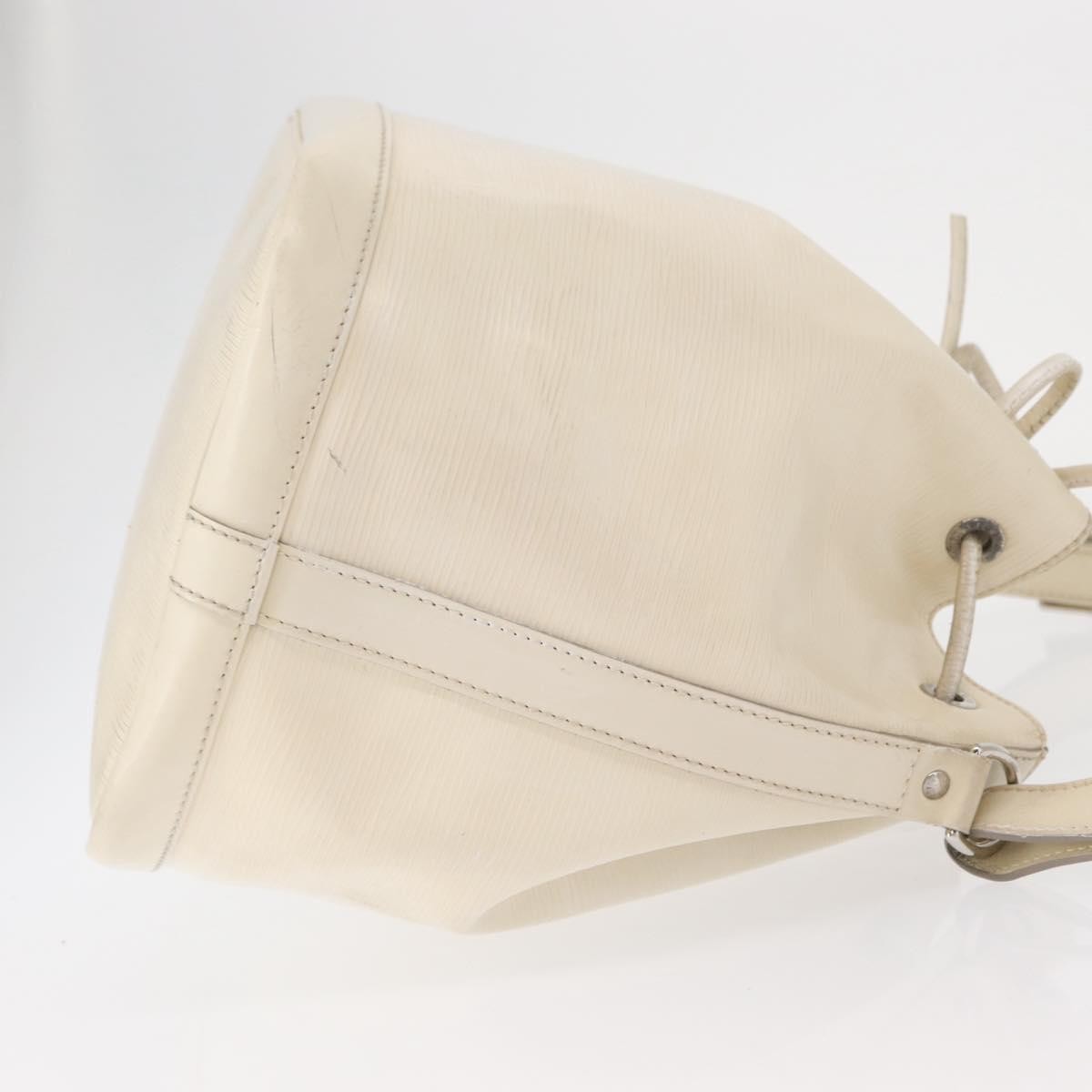 Louis Vuitton Petit Noe Epi Leather White Leather Shoulder Bag Bag (Pre-Owned)