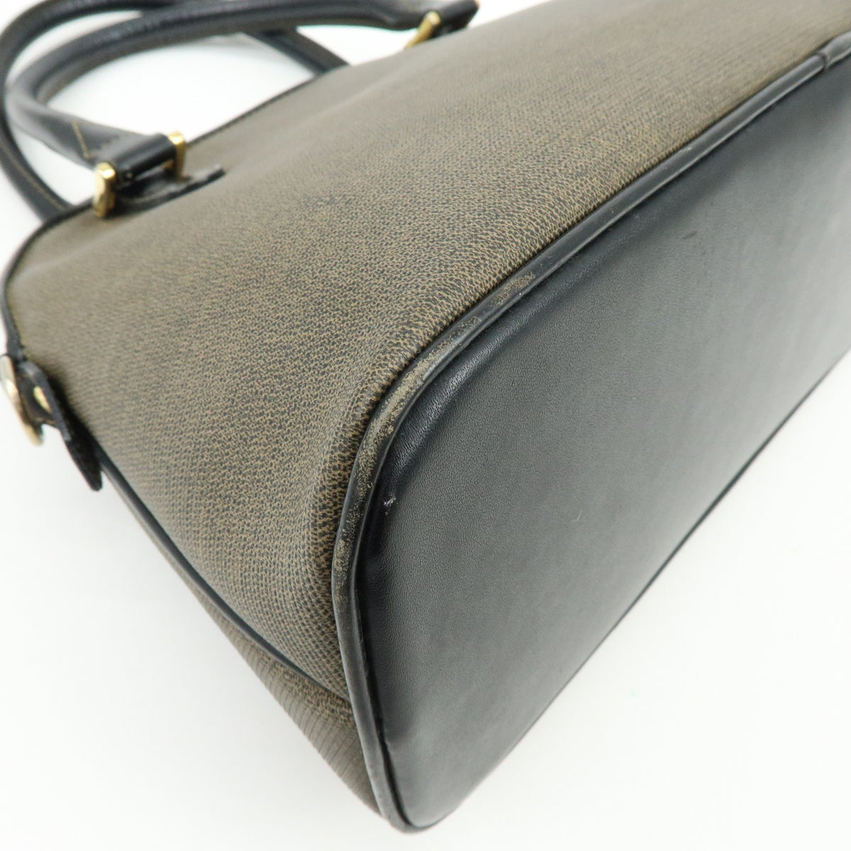 Fendi Vintage Dome Satchel Leather Brown Leather Handbag (Pre-Owned)