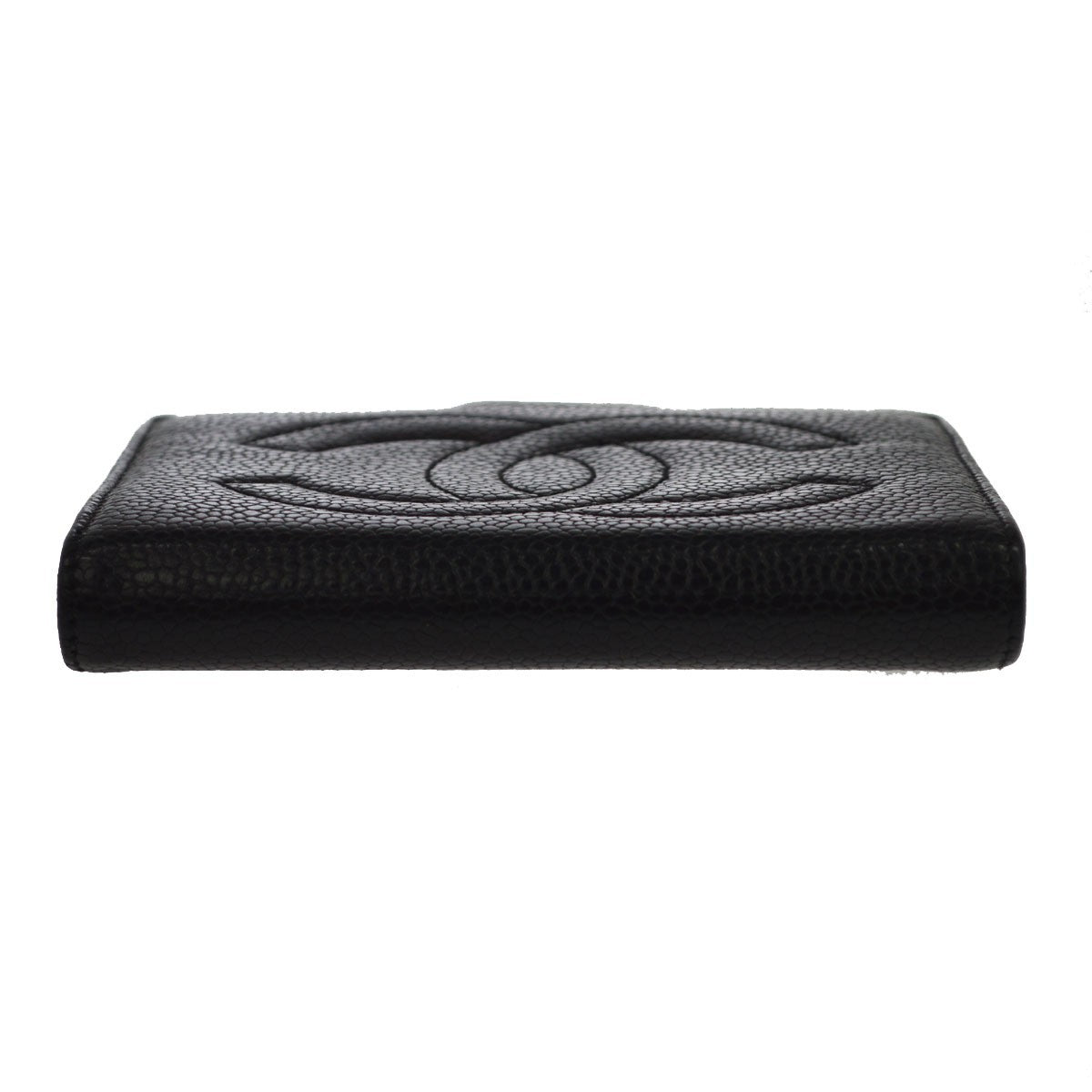 Chanel Timeless Cc French Caviar Black Leather Wallets Accessory (Pre-Owned)