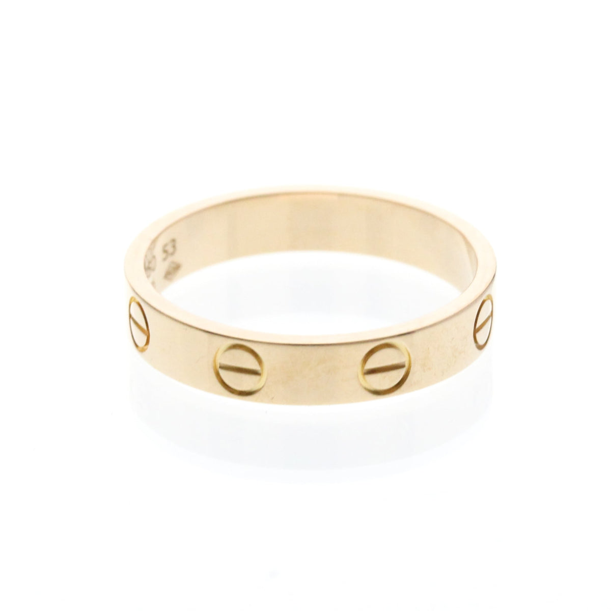 Cartier Love Wedding Band 18K Rose Gold Gold Pink_Gold Ring Jewelry (Pre-Owned)