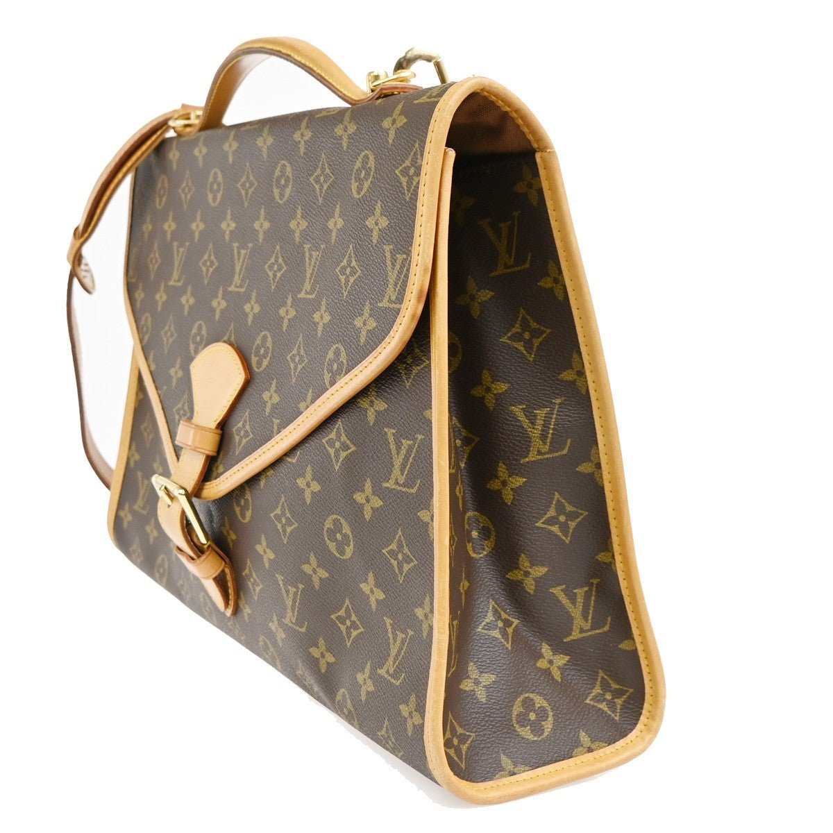 Louis Vuitton Beverly Monogram Canvas Brown Canvas Briefcase Bag (Pre-Owned)