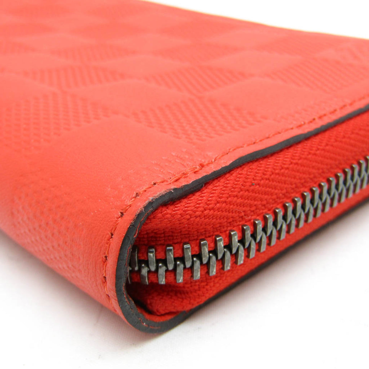Louis Vuitton Zippy Damier Infini Leather Red Leather Wallets Accessory (Pre-Owned)