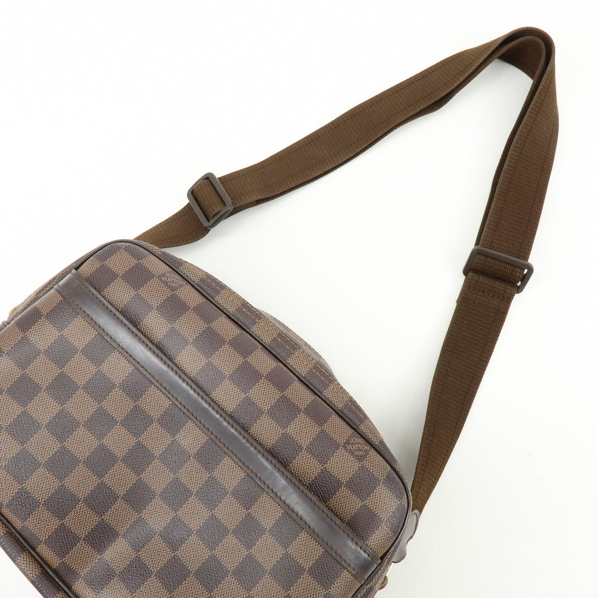 Louis Vuitton Reporter Damier Brown Canvas Shoulder Bag Bag (Pre-Owned)