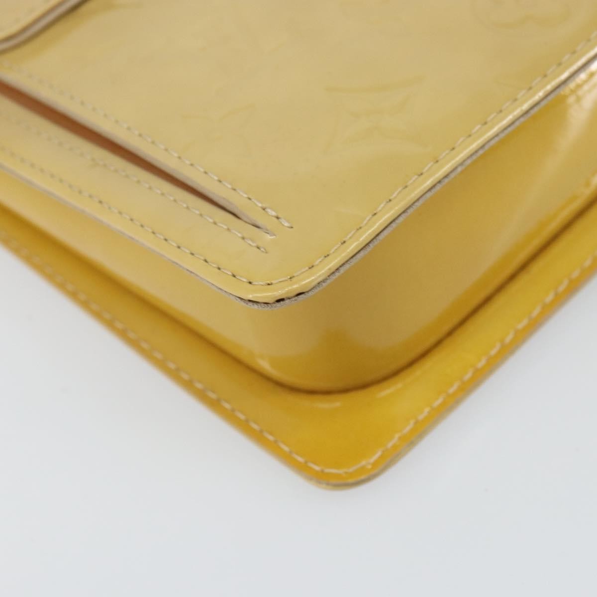 Louis Vuitton Mott Monogram Vernis Beige Patent_Leather Clutche & Pouche Bag (Pre-Owned)