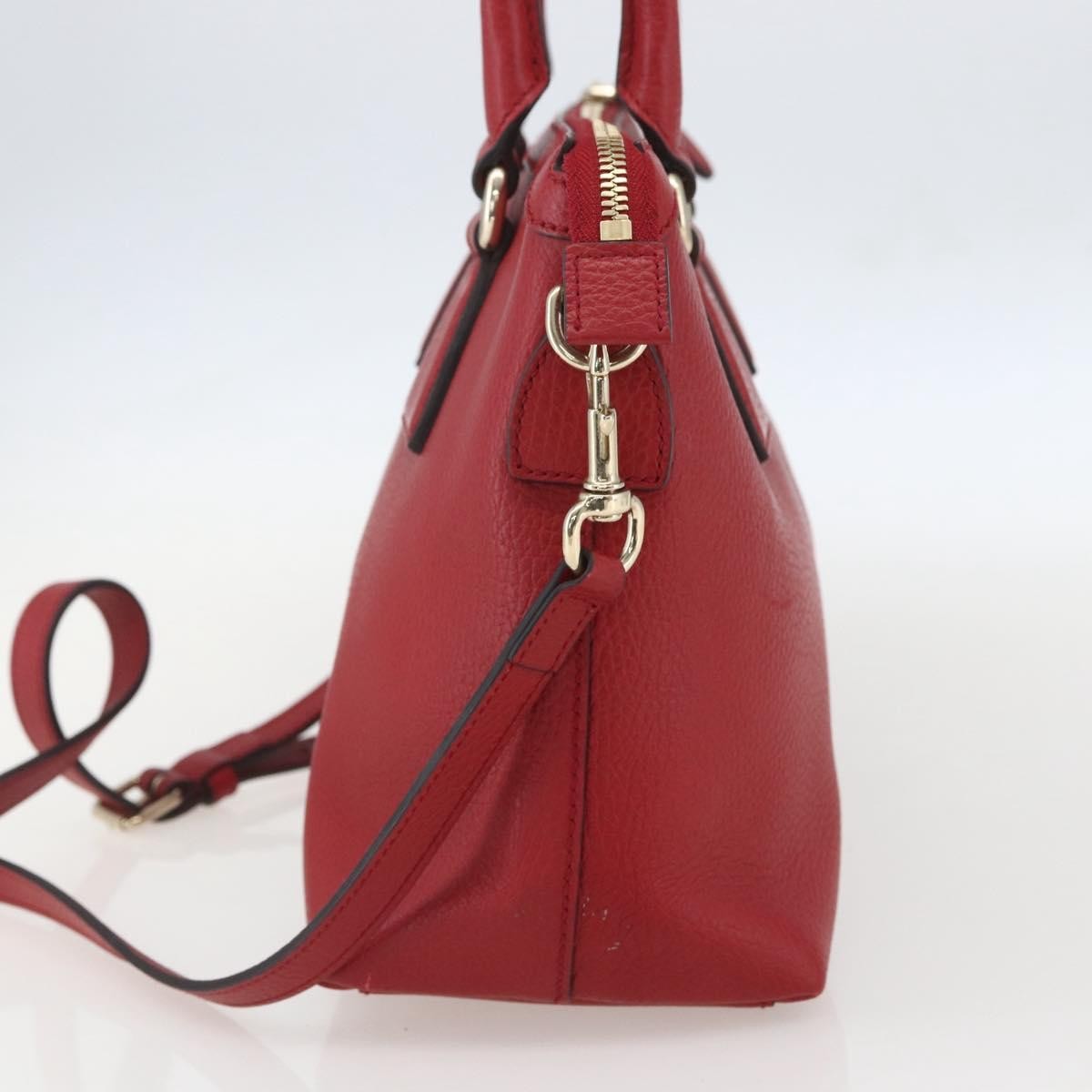 Gucci Vintage Soho Convertible Satchel Leather Red Leather Handbag (Pre-Owned)
