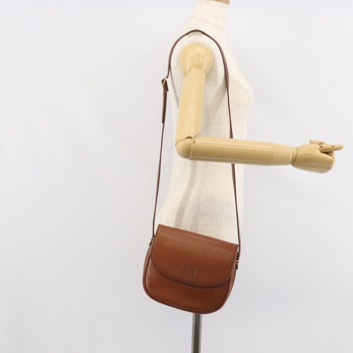 Burberry Vintage Leather Brown Leather Shoulder Bag Bag (Pre-Owned)