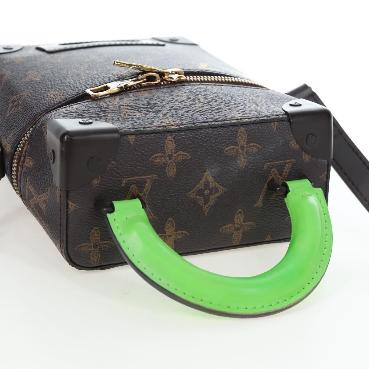 Louis Vuitton Vertical Box Trunk No.7 Trunk L'oeil Vintage Monogram Canvas Brown Canvas Handbag (Pre-Owned)