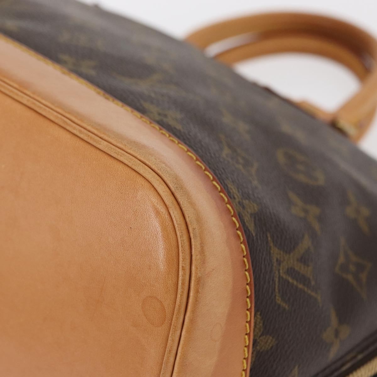 Louis Vuitton Alma Monogram Canvas Brown Canvas Handbag (Pre-Owned)