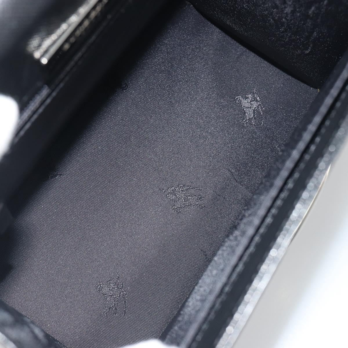 Burberry Vintage Leather Black Leather Handbag (Pre-Owned)