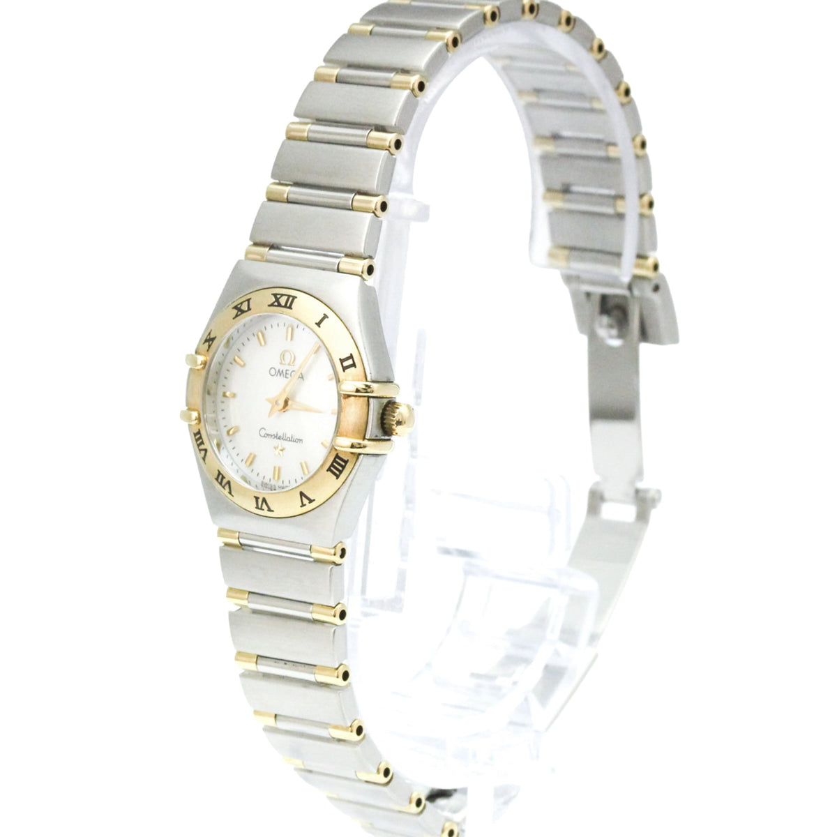 Omega Constellation Quartz Stainless Steel And Yellow Gold Watch (Pre-Owned)