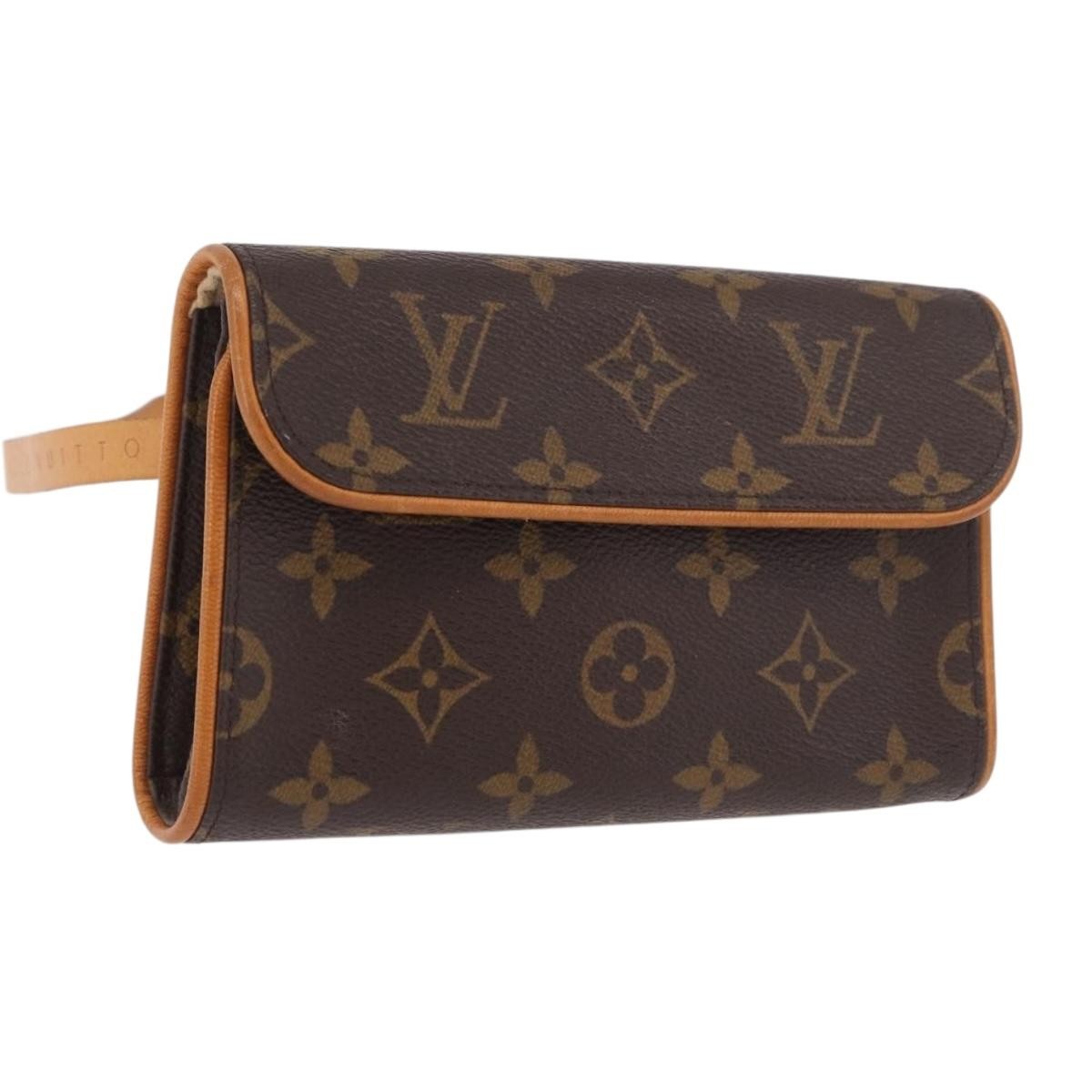 Louis Vuitton Florentine Waist Monogram Canvas Brown Canvas Clutche & Pouche Bag (Pre-Owned)