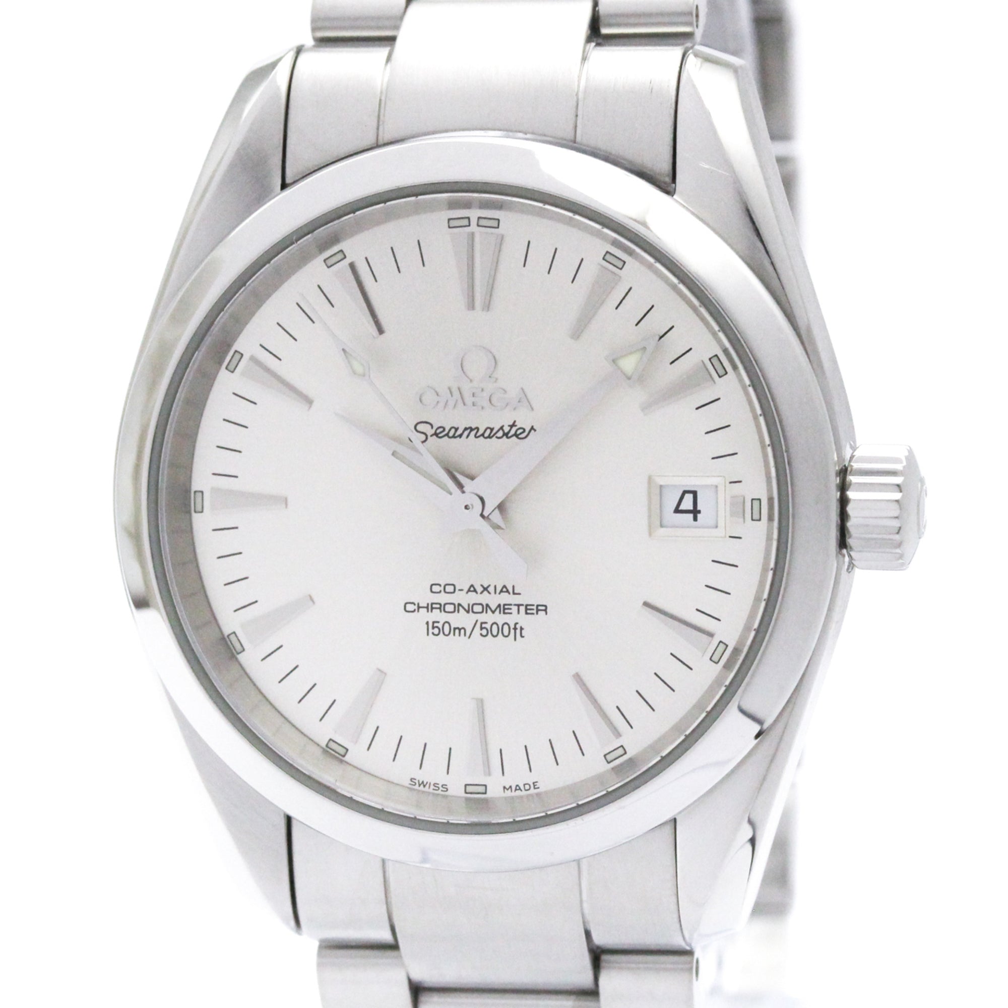 Omega Seamaster Aqua Terra 150M Co-Axial Chronometer Automatic Stainless Steel Watch (Pre-Owned)
