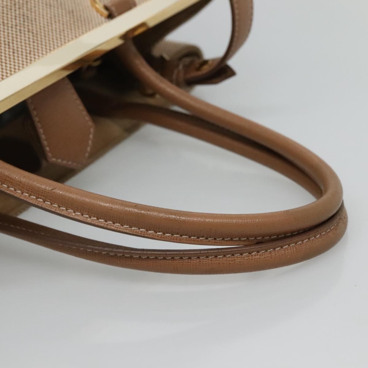Fendi 2Jours Canvas Beige Canvas Tote Bag Bag (Pre-Owned)