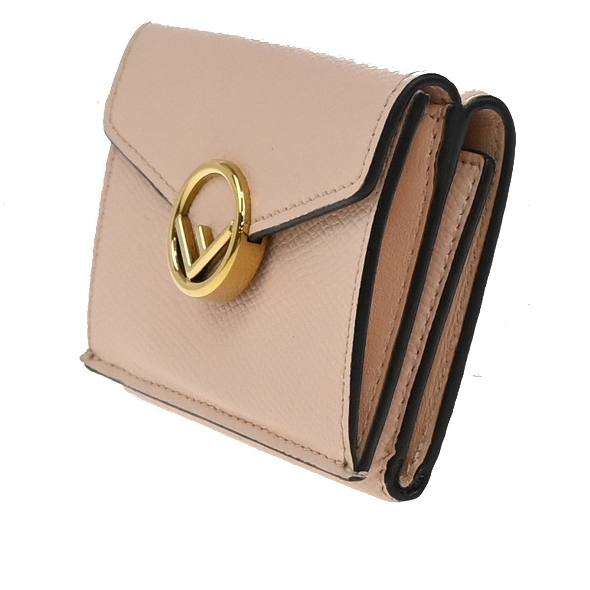 Fendi F Is Fendi Trifold Leather Pink Leather Wallets Accessory (Pre-Owned)