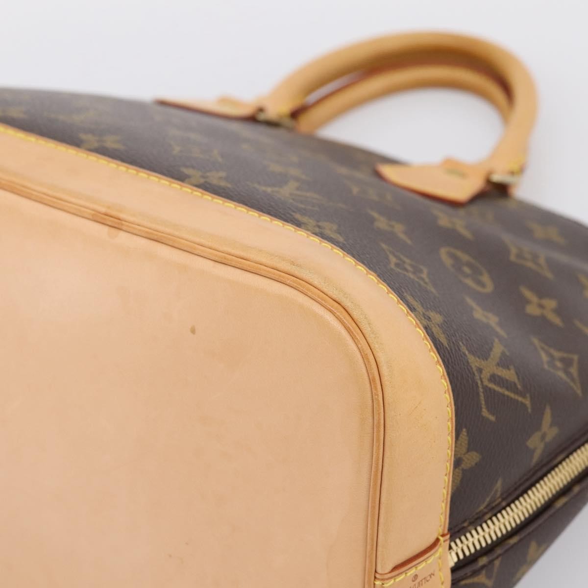 Louis Vuitton Alma Monogram Canvas Brown Canvas Handbag (Pre-Owned)
