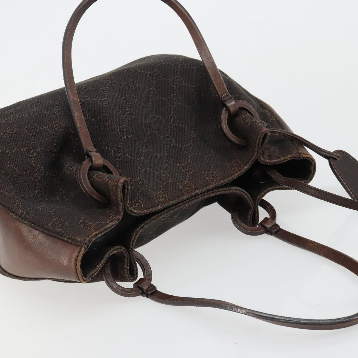 Gucci Vintage Jackie Gg Canvas Brown Canvas Backpack Bag (Pre-Owned)