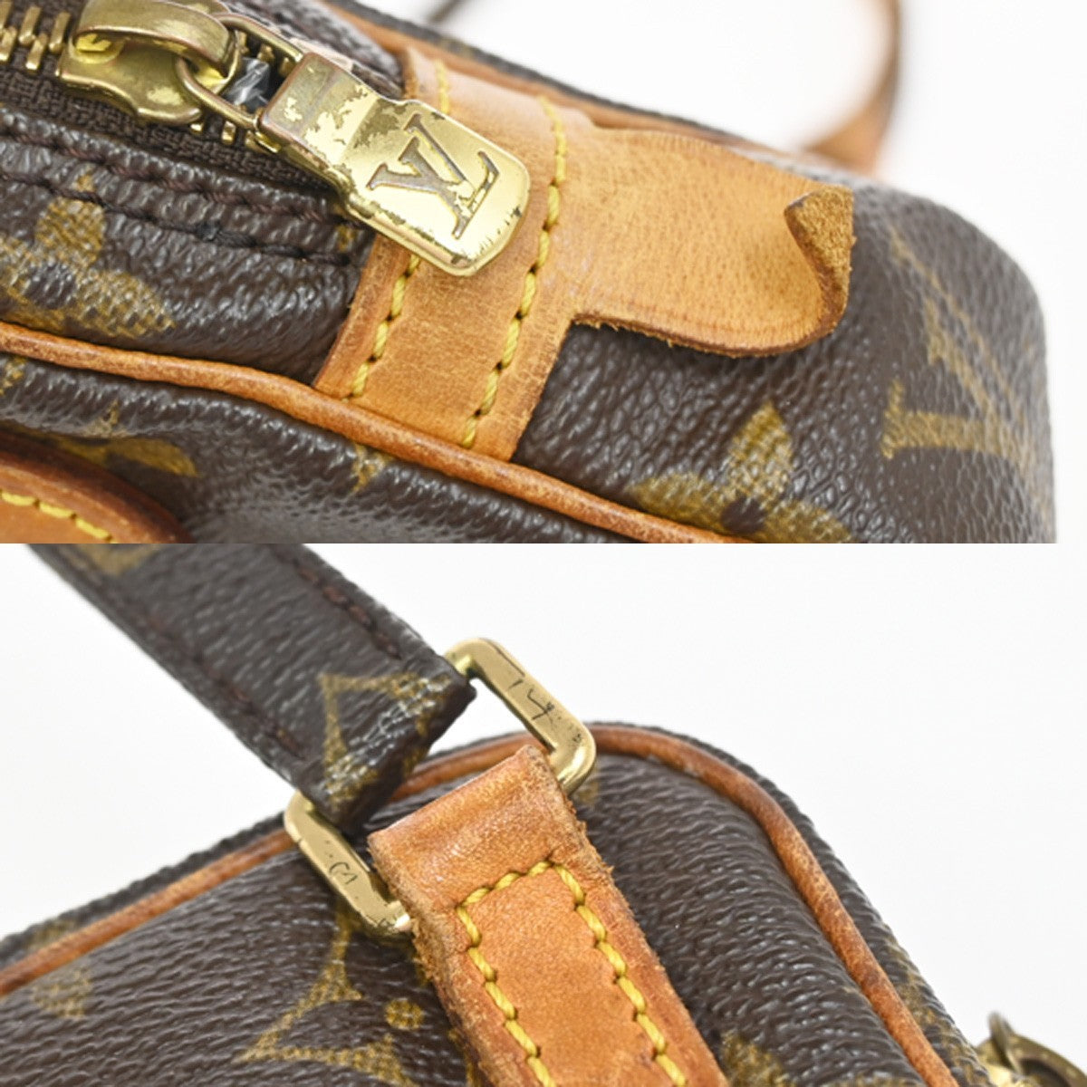 Louis Vuitton Pochette Marly Bandouliere Monogram Canvas Brown Canvas Shoulder Bag Bag (Pre-Owned)