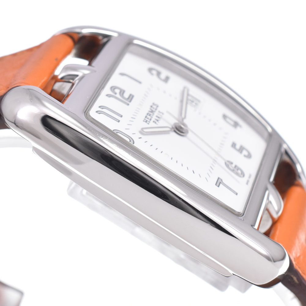 Hermes Cape Cod Quartz Stainless Steel And Leather Watch (Pre-Owned)