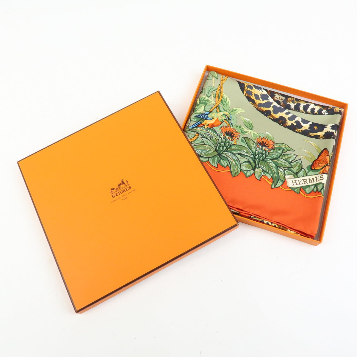 Hermes Carré 90 Silk Multicolor Multicolour Silk Scarve & Shawl Accessory (Pre-Owned)