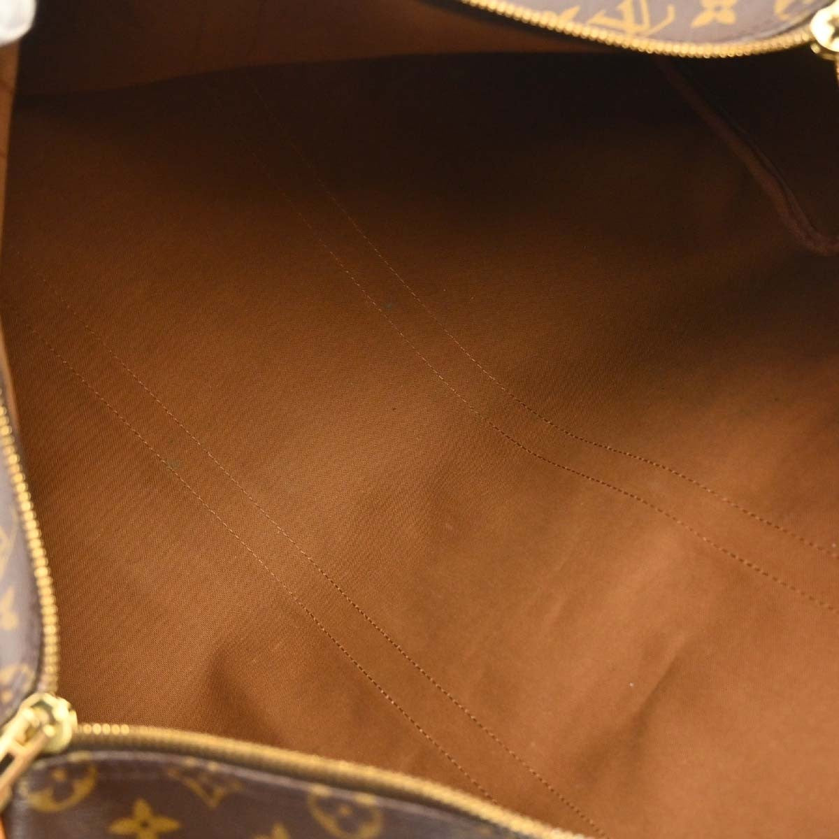 Louis Vuitton Keepall Bandouliere Monogram Canvas Brown Canvas Travel Bag Bag (Pre-Owned)
