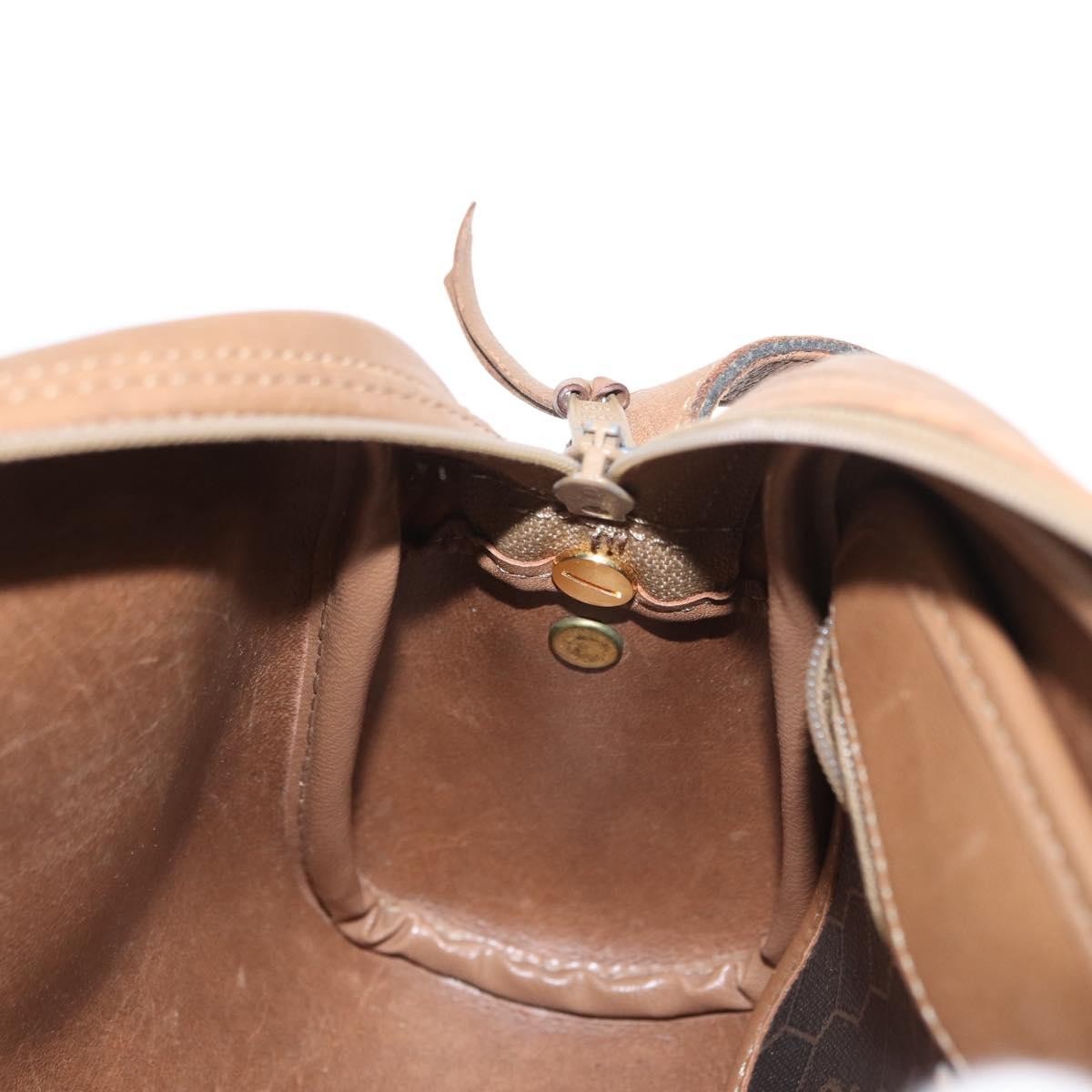 Christian Dior Vintage Honeycomb Canvas And Leather Black Canvas Shoulder Bag Bag (Pre-Owned)