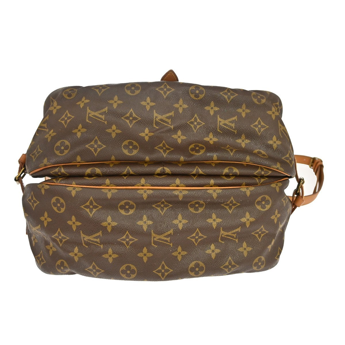Louis Vuitton Saumur Monogram Brown Canvas Shoulder Bag Bag (Pre-Owned)