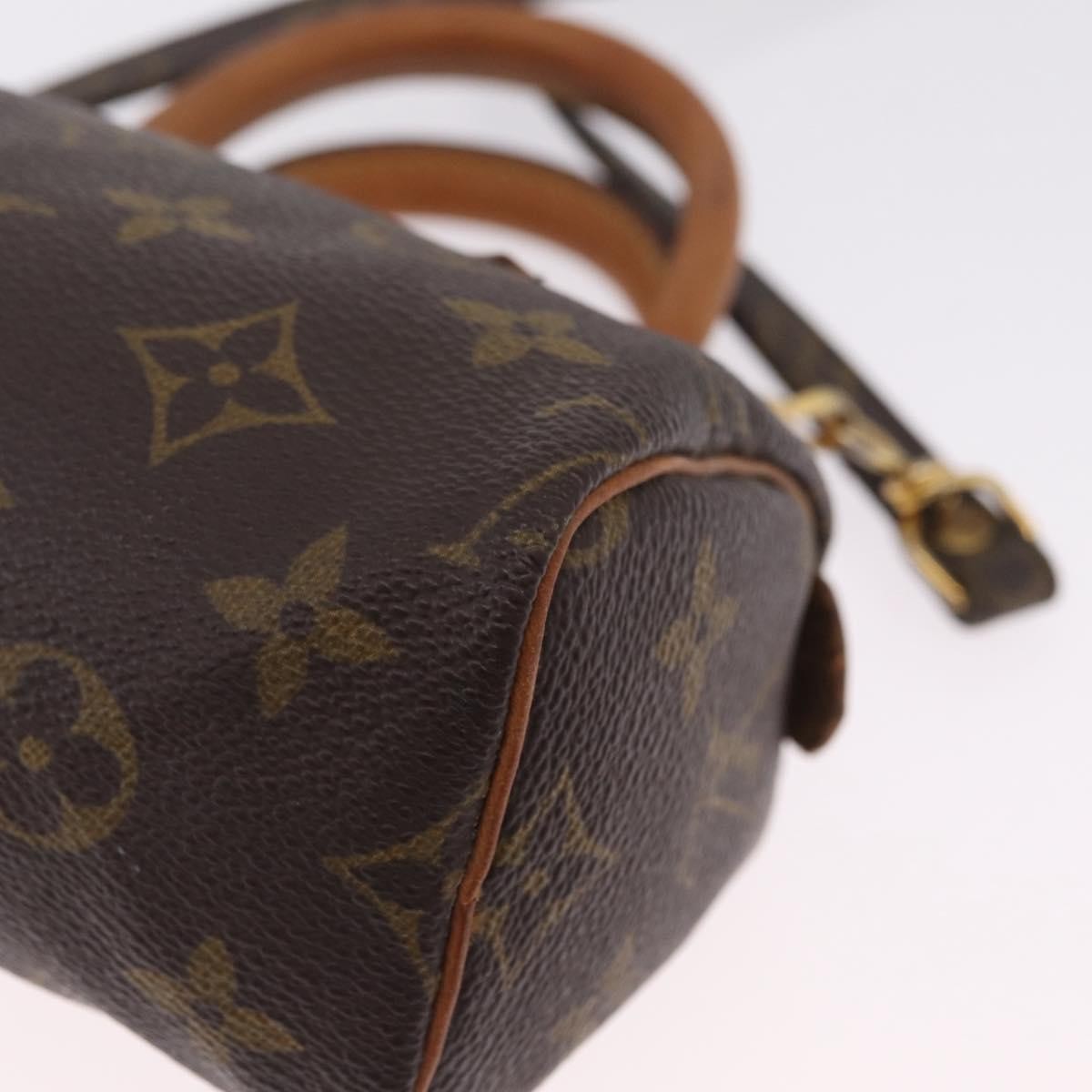 Louis Vuitton Speedy Mini Hl Monogram Canvas Brown Canvas Handbag (Pre-Owned)