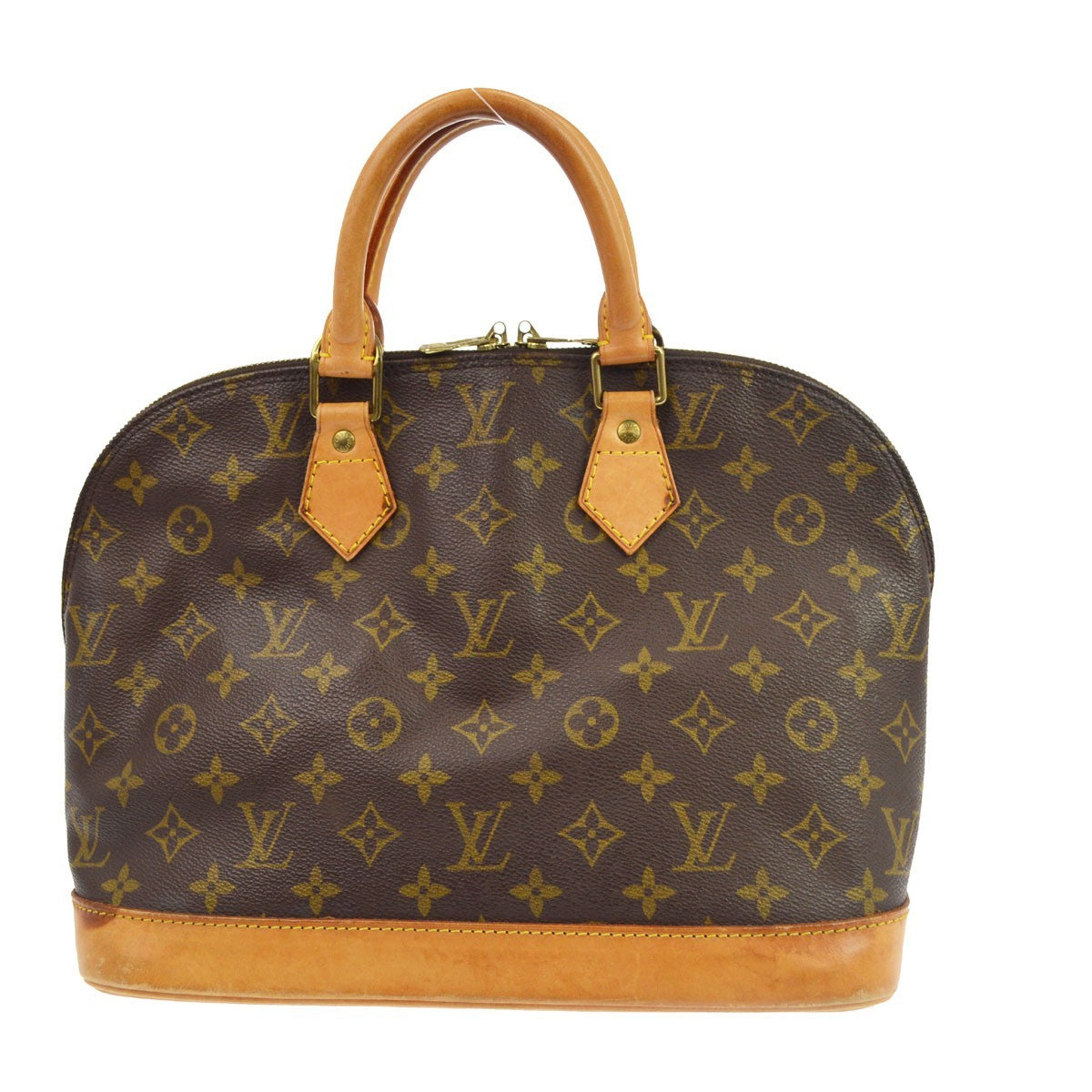 Louis Vuitton Alma Monogram Canvas Brown Canvas Handbag (Pre-Owned)