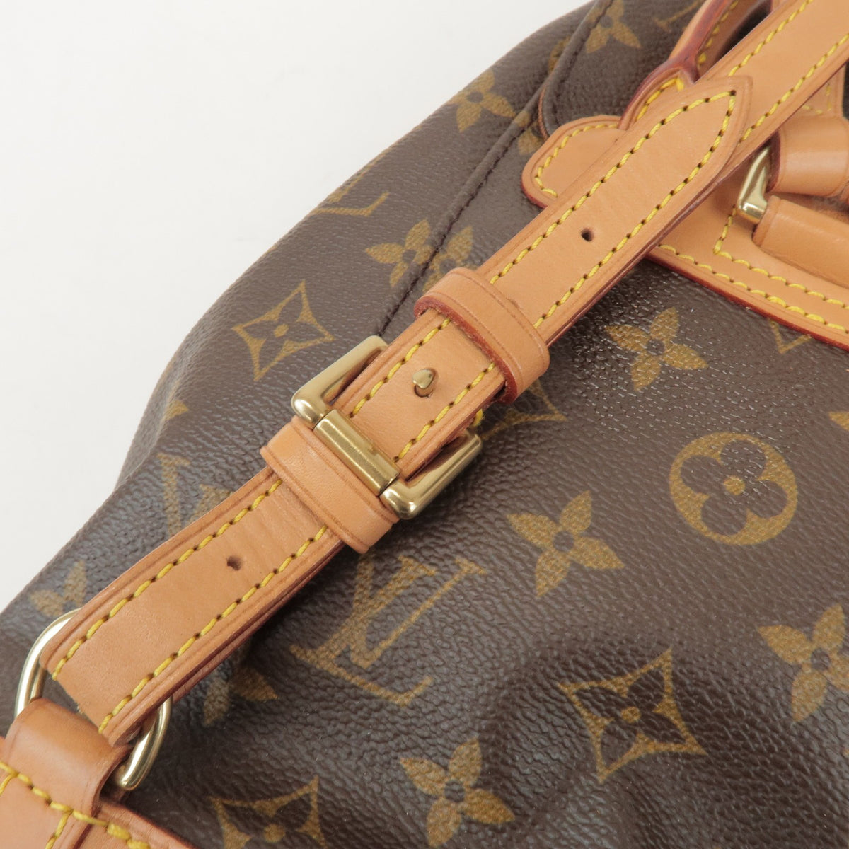 Louis Vuitton Vintage Montsouris Monogram Canvas Brown Canvas Backpack Bag (Pre-Owned)