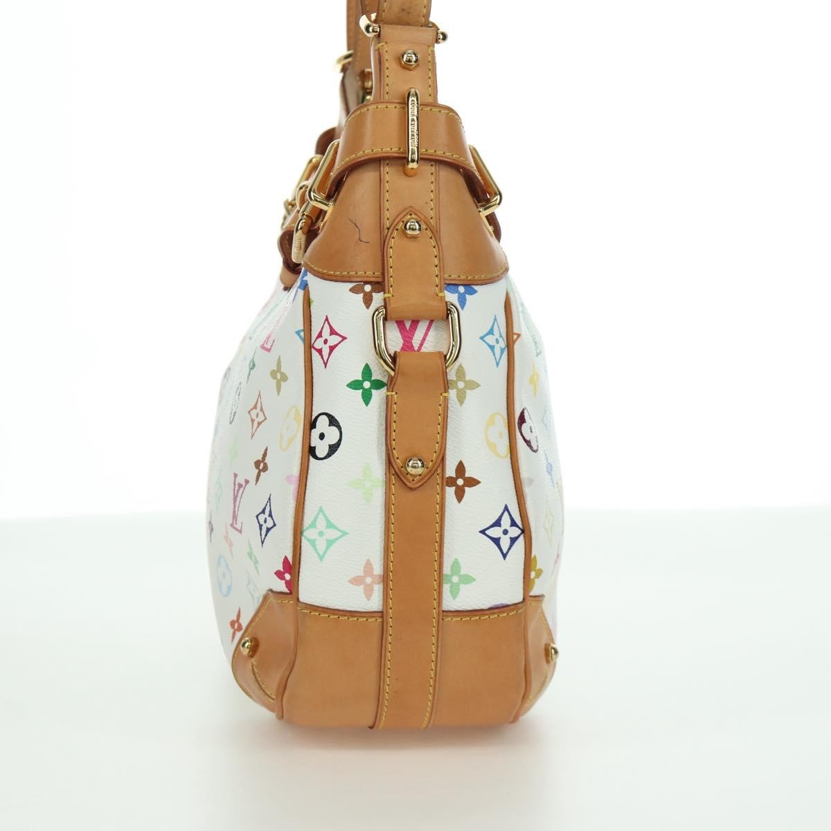 Louis Vuitton Greta Monogram Multicolor White Canvas Shoulder Bag Bag (Pre-Owned)