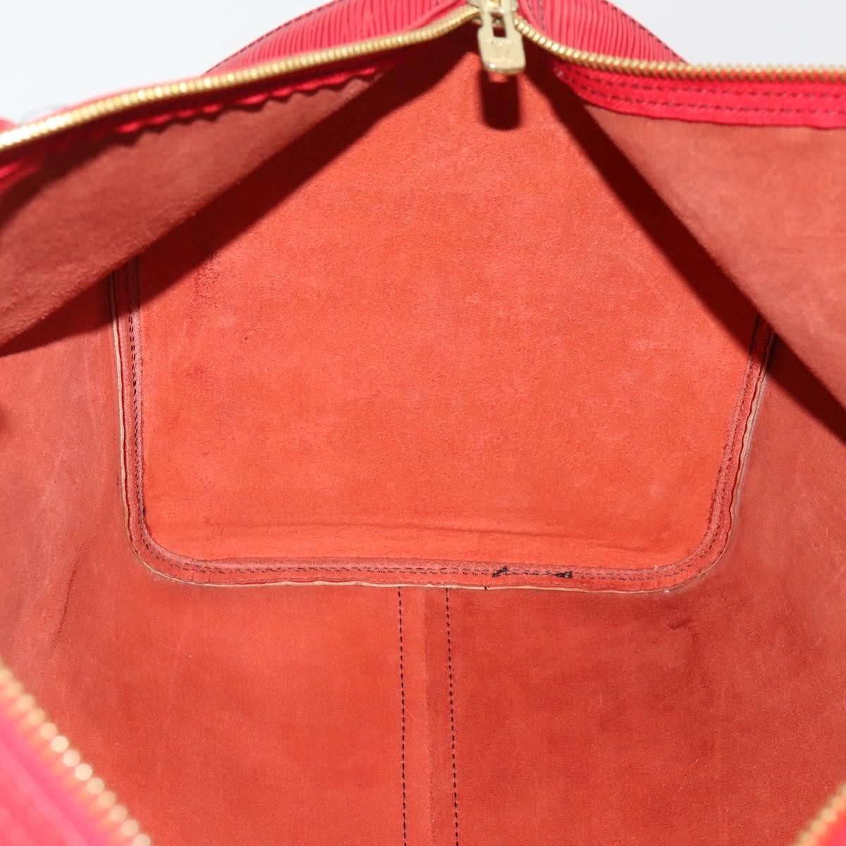 Louis Vuitton Keepall Epi Red Leather Travel Bag Bag (Pre-Owned)