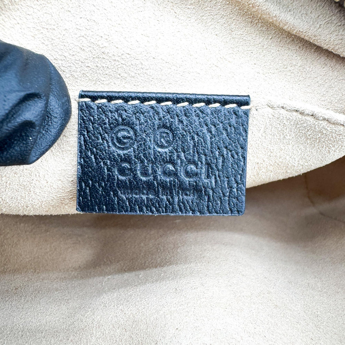 Gucci Ophidia Leather Black Leather Shoulder Bag Bag (Pre-Owned)