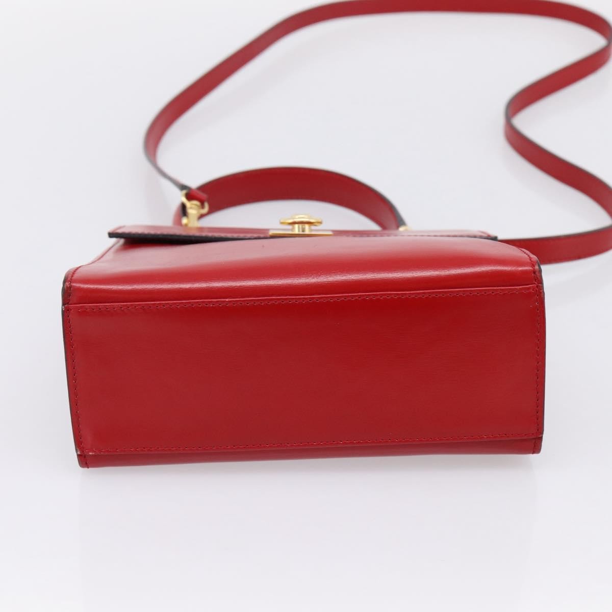 Celine Handbag Leather Red Leather Handbag (Pre-Owned)