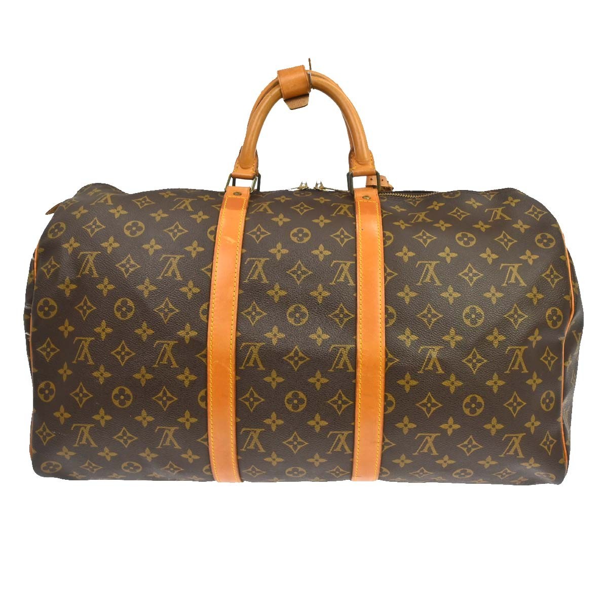 Louis Vuitton Keepall Monogram Canvas Brown Canvas Travel Bag Bag (Pre-Owned)
