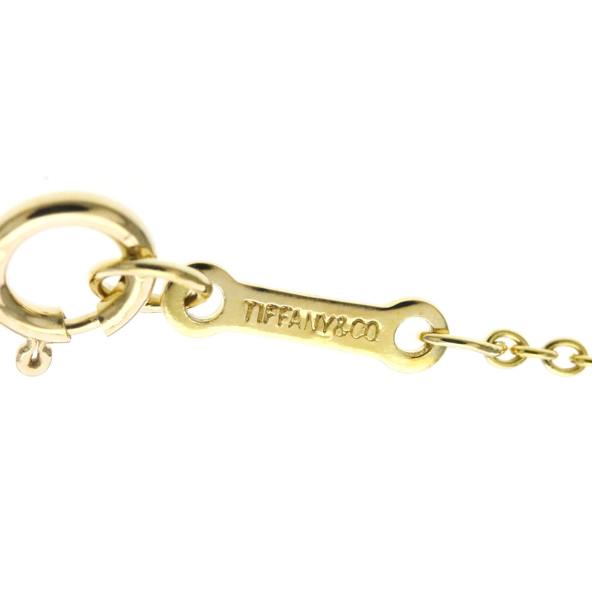 Tiffany & Co. Paloma Picasso Graffiti X Pendant 18K Yellow Gold Gold Yellow_Gold Necklace Jewelry (Pre-Owned)