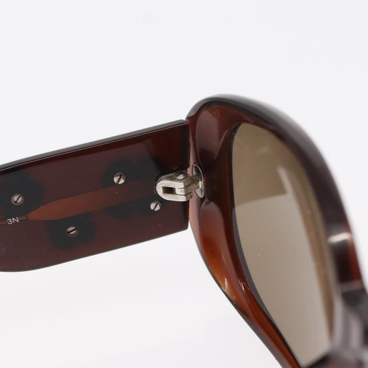 Chanel Camélia Plastic Brown Plastic Sunglasse Accessory (Pre-Owned)