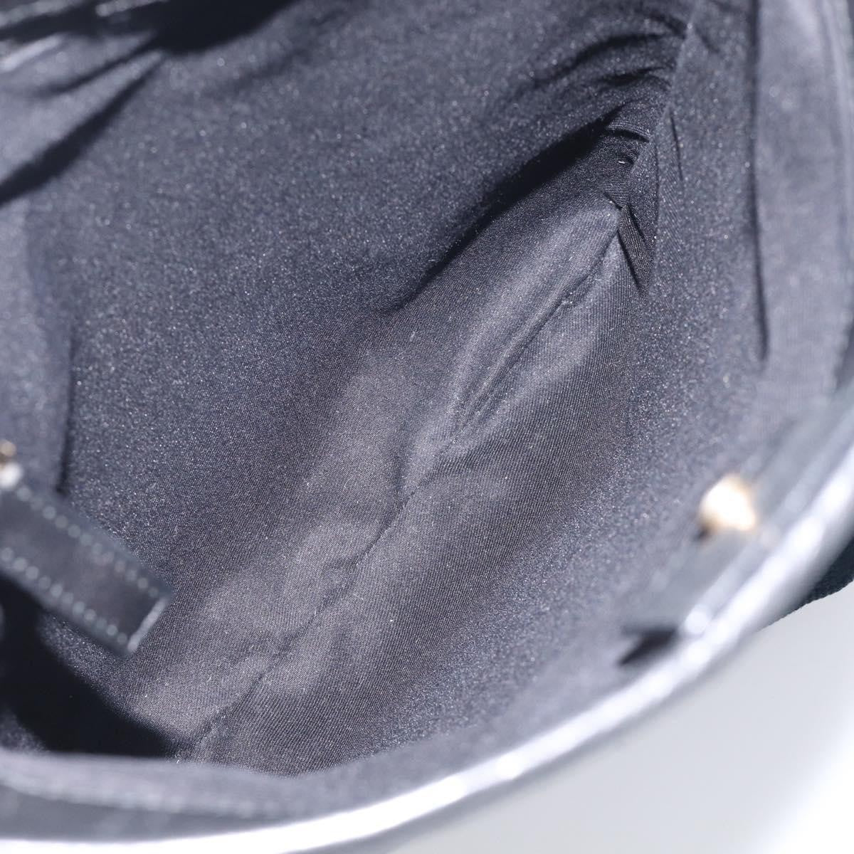 Saint Laurent Vintage Shoulder Bag Leather Black Leather Shoulder Bag Bag (Pre-Owned)