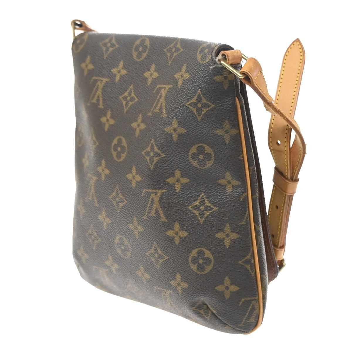 Louis Vuitton Musette Salsa Monogram Canvas Brown Leather Shoulder Bag Bag (Pre-Owned)